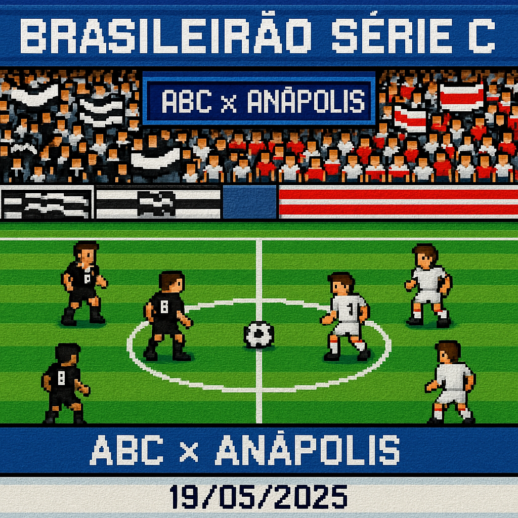 Em busca da afirmação na Série C, o ABC recebe o lanterna Anápolis na Arena das Dunas, em Natal-RN.