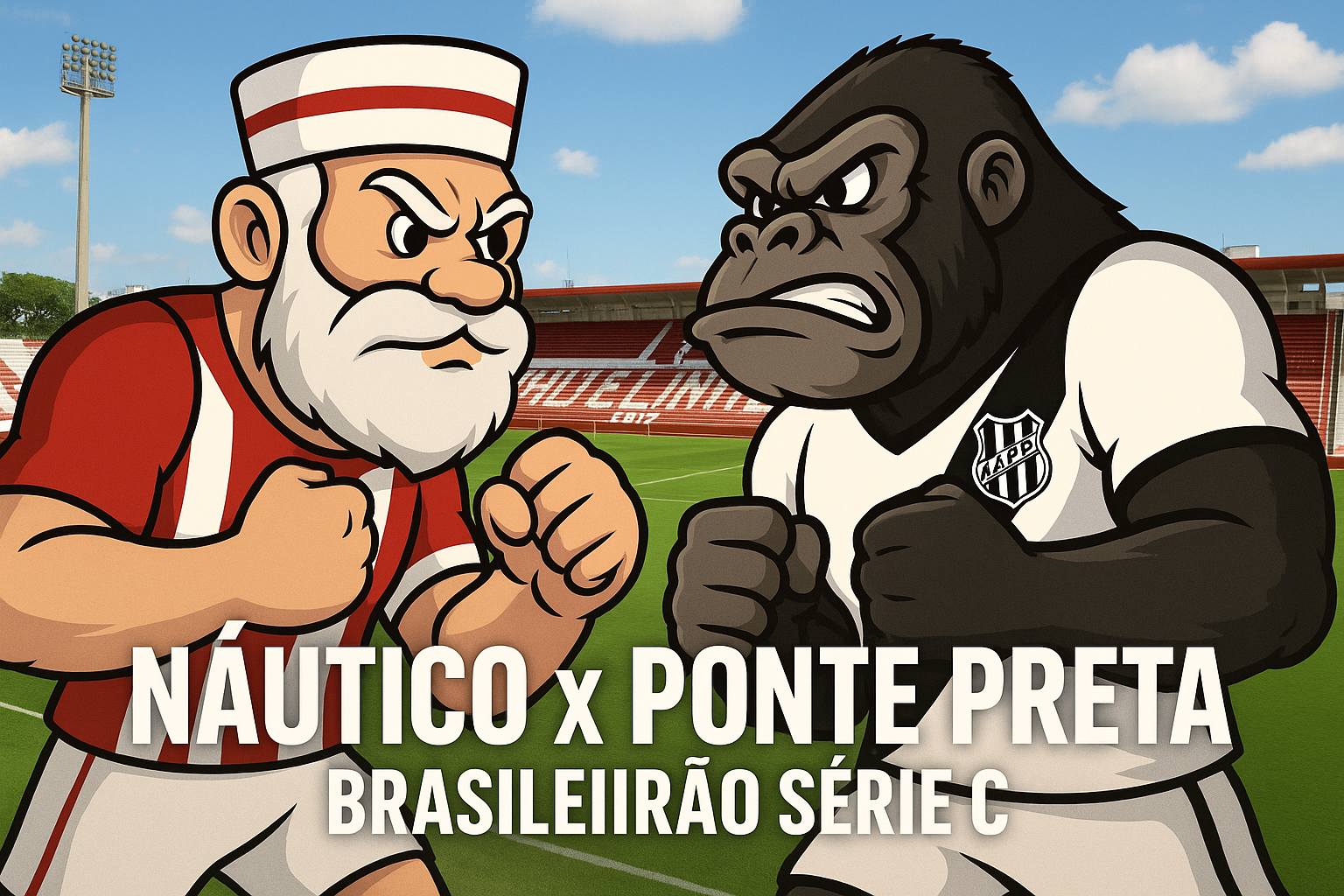 Náutico e Ponte Preta jogam no sábado, 24 de maio, às 17h, pela 7º rodada do Campeonato Brasileiro da Série C de 2025. O palco do confronto é o Estádio dos Aflitos, em Recife, Pernambuco.