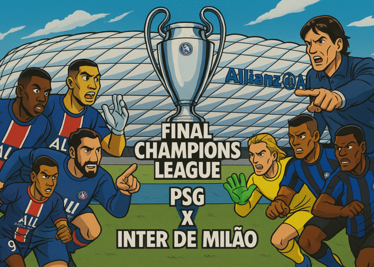Está marcado para o sábado, 31 de maio, às 16h de Brasília, a final da UEFA Champions League 2024/25. PSG e Inter de Milão buscam a taça na Allianz Arena, em Munique, Alemanha.