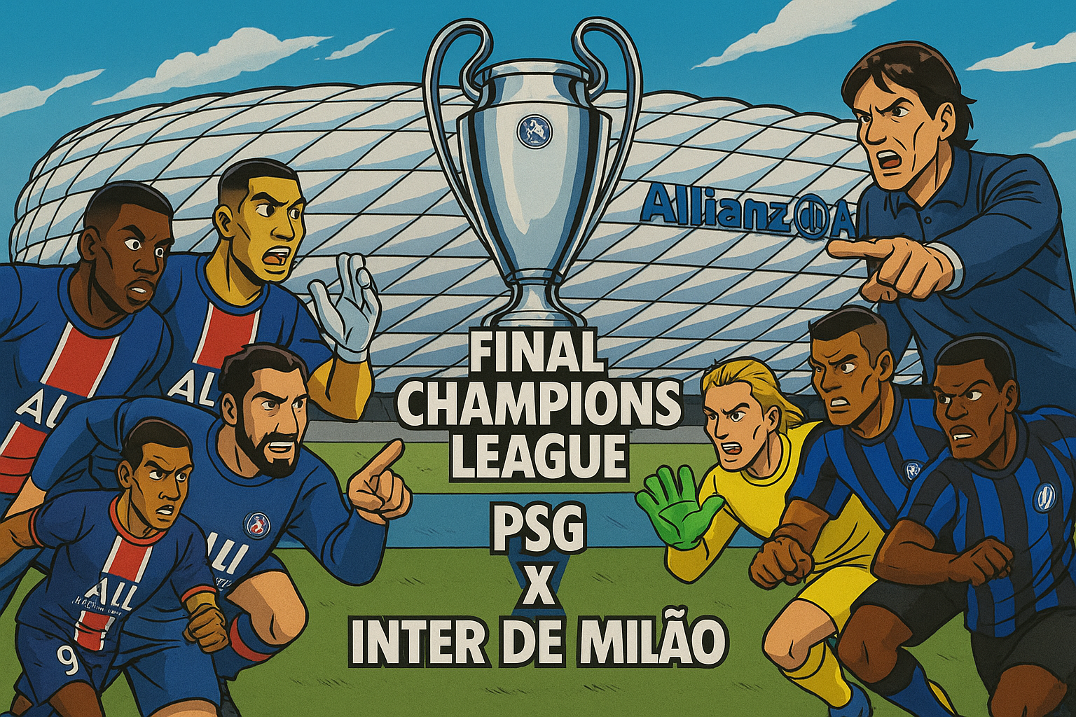Está marcado para o sábado, 31 de maio, às 16h de Brasília, a final da UEFA Champions League 2024/25. PSG e Inter de Milão buscam a taça na Allianz Arena, em Munique, Alemanha.
