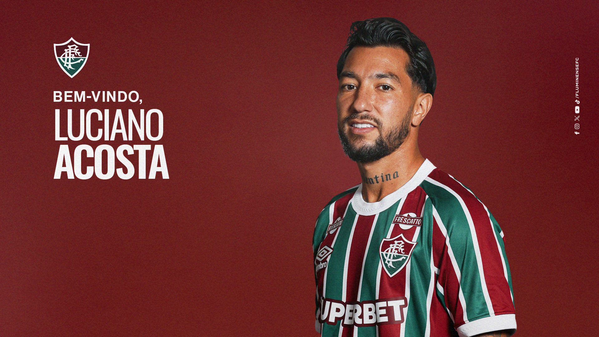 Luciano Acosta anunciado pelo Fluminense