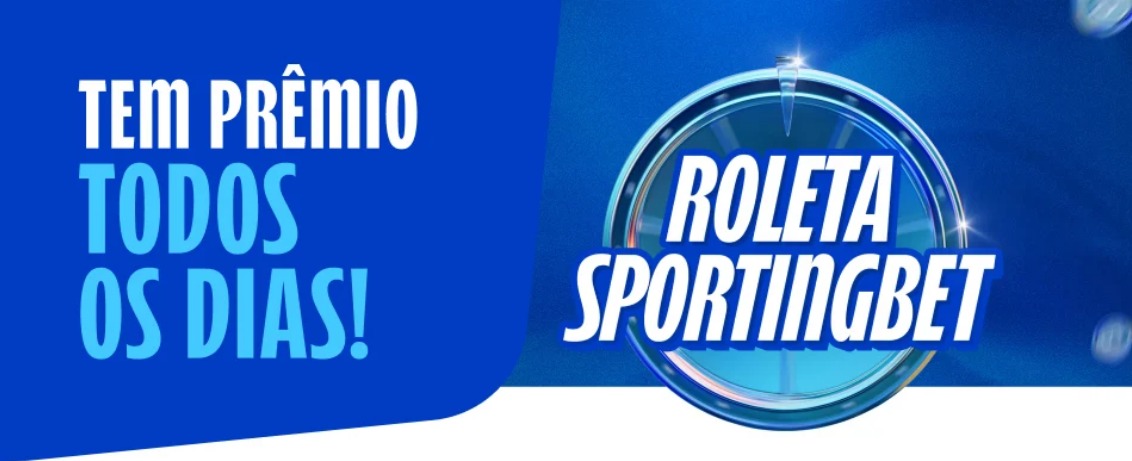 Aproveite o Link Promocional e ganhe um giro grátis diário na Roleta Sportingbet apostando pelo menos R$5.