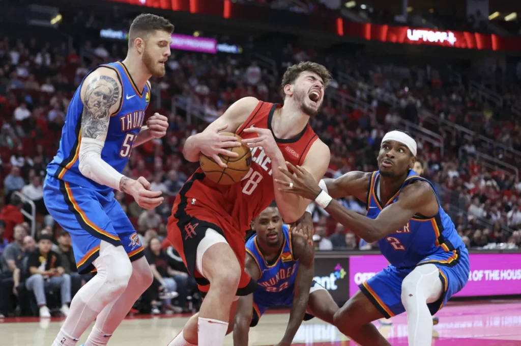 Veja tudo sobre o jogo entre Oklahoma City Thunder x Houston Rockets pela primeira partida da temporada 2025/26 da NBA.