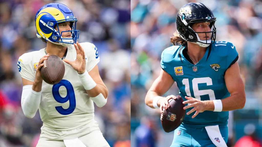 Saiba onde assistir, desfalques e palpite do jogo entre Jacksonville Jaguars x Los Angeles Rams em Londres pela Semana 7 da NFL 2025.