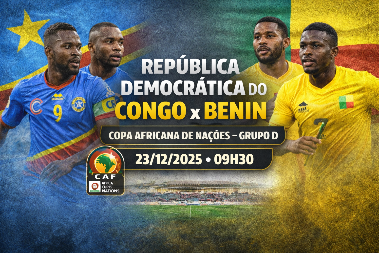 República Democrática do Congo x Benin – CAN 2025