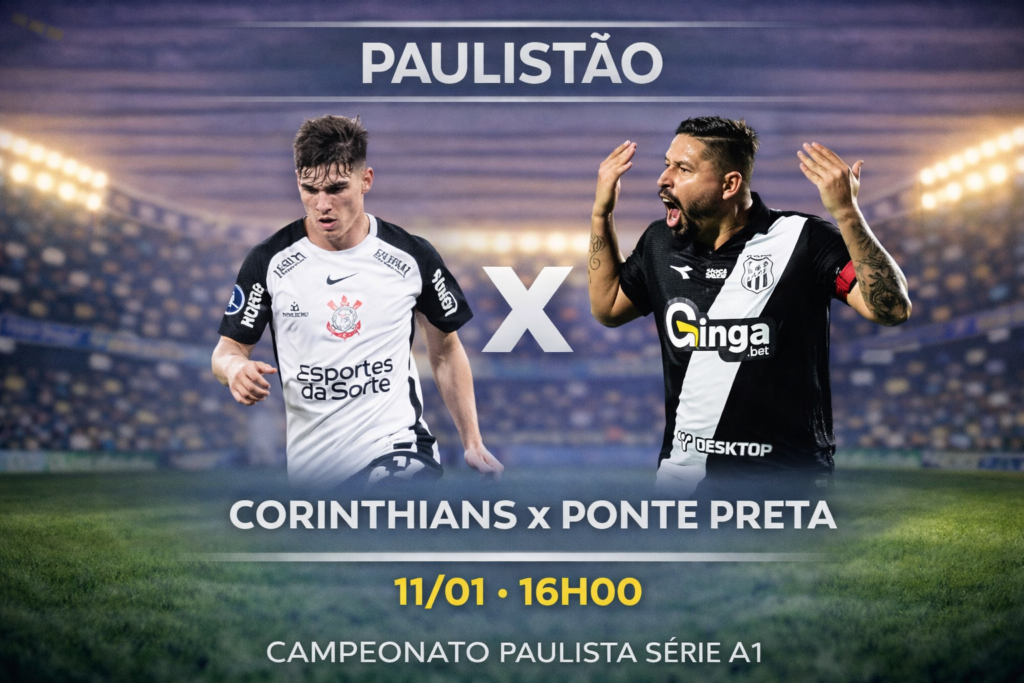 Palpite: Corinthians x Ponte Preta - Campeonato Paulista 11/01/2026