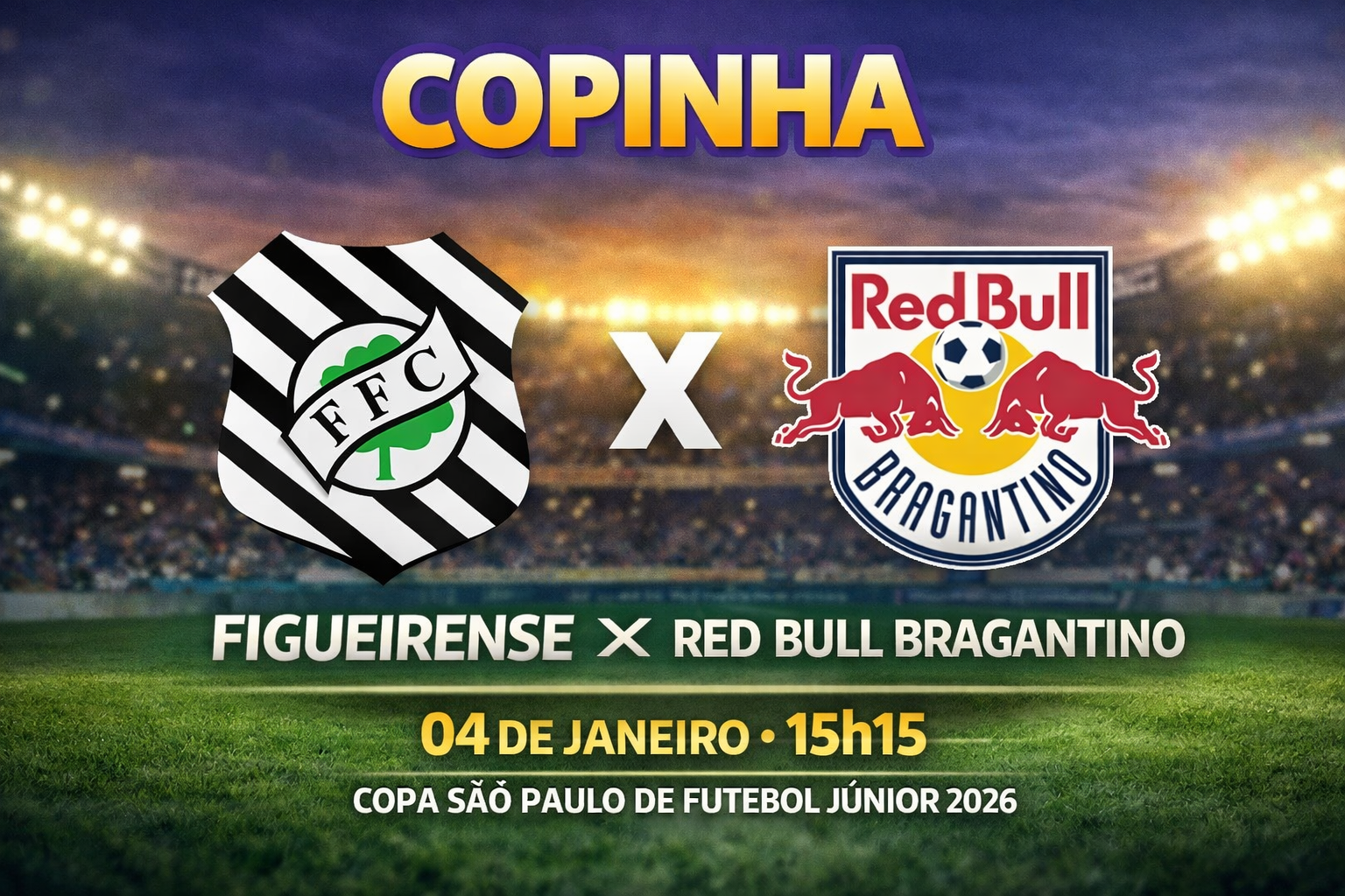 Palpite: Figueirense x Red Bull Bragantino - Copinha (04/01)