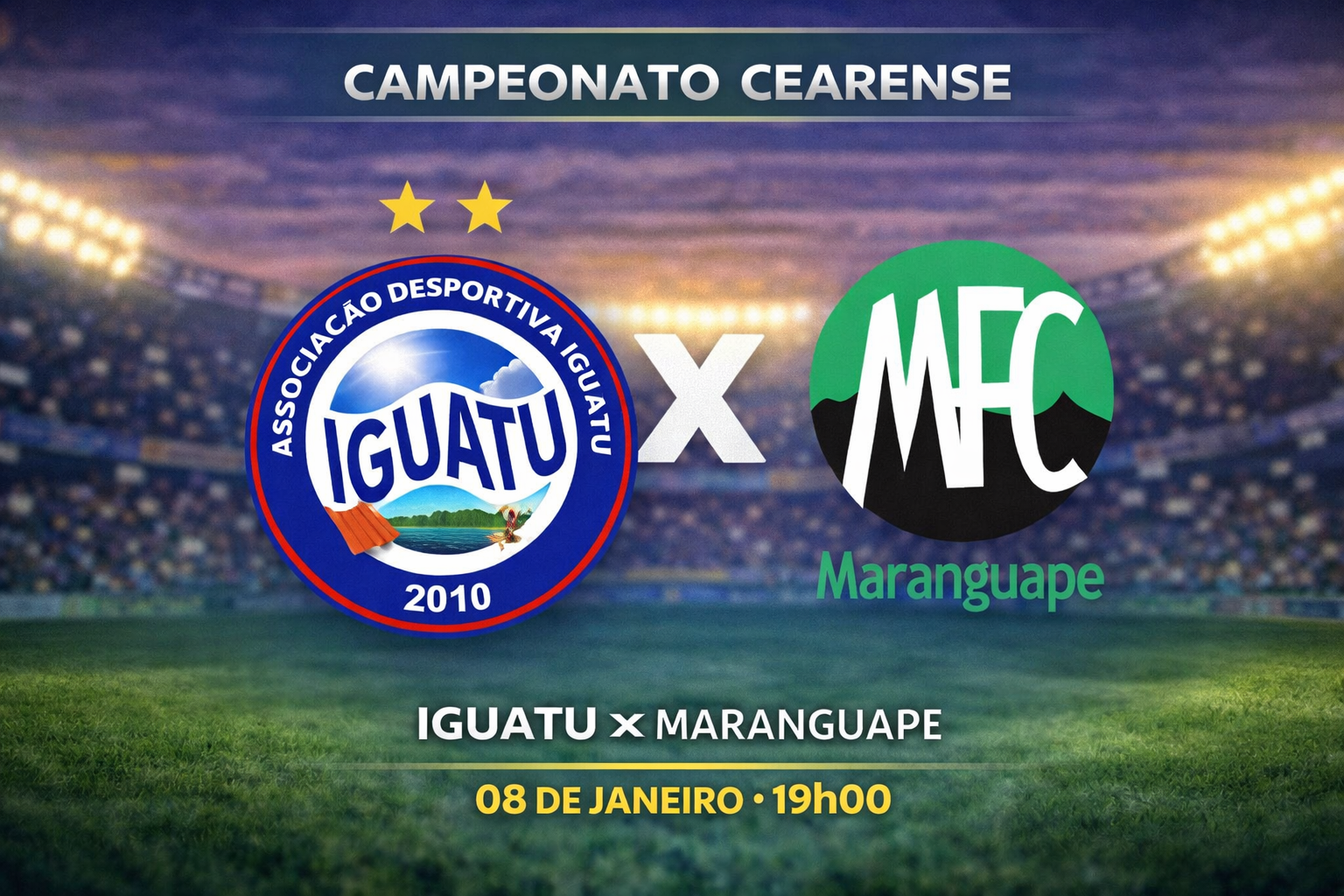 Palpite: Iguatu x Maranguape - Campeonato Cearense (08/01)