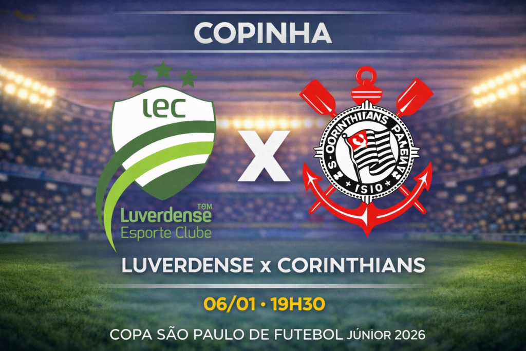 Palpite: Luverdense x Corinthians - Copinha 06/01/2026