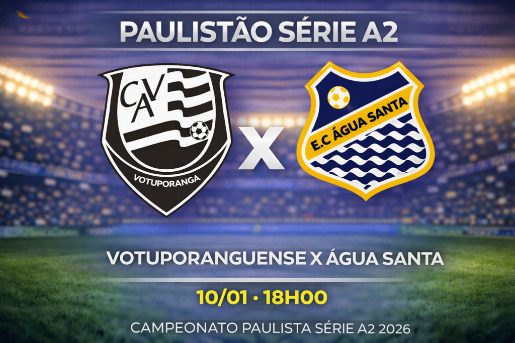 Palpite: Votuporanguense x Água Santa - Campeonato Paulista da Série A2 (10/01/2026)