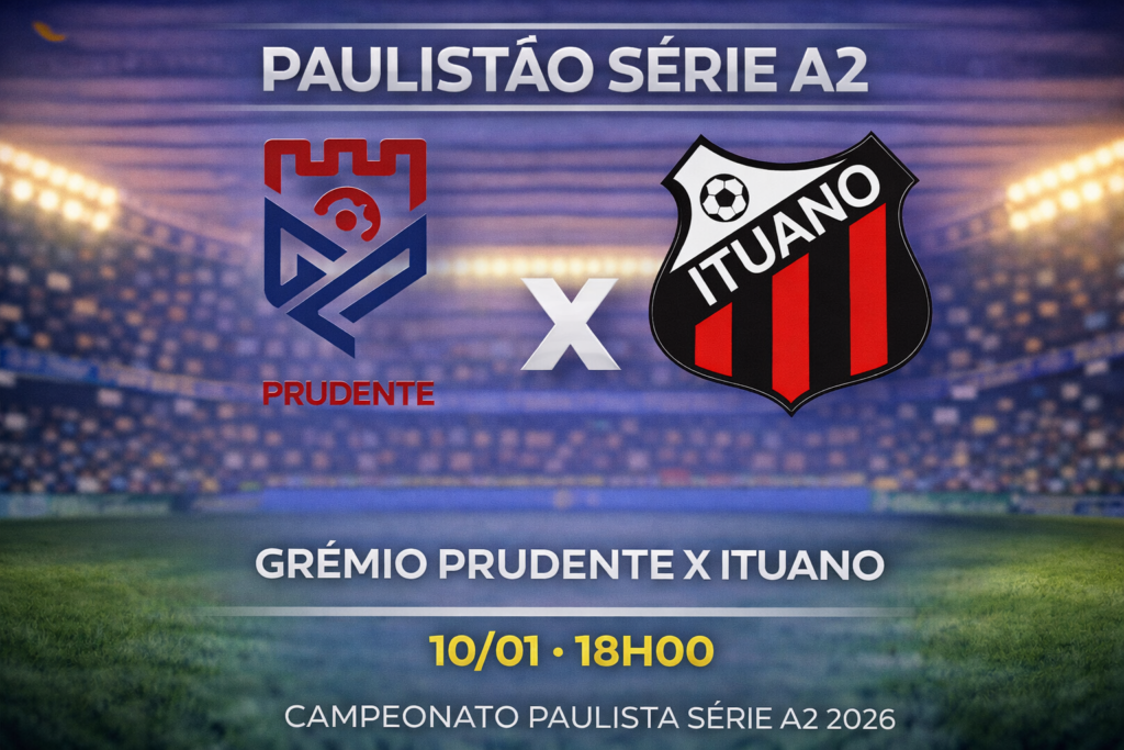 Palpite: Grêmio Prudente x Ituano - Paulista Série A2 (10/01/2026)