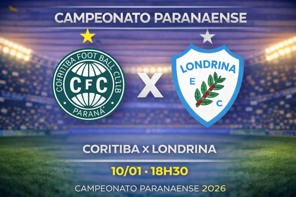 Palpite: Coritiba x Londrina - Campeonato Paranaense (10/01/2026)