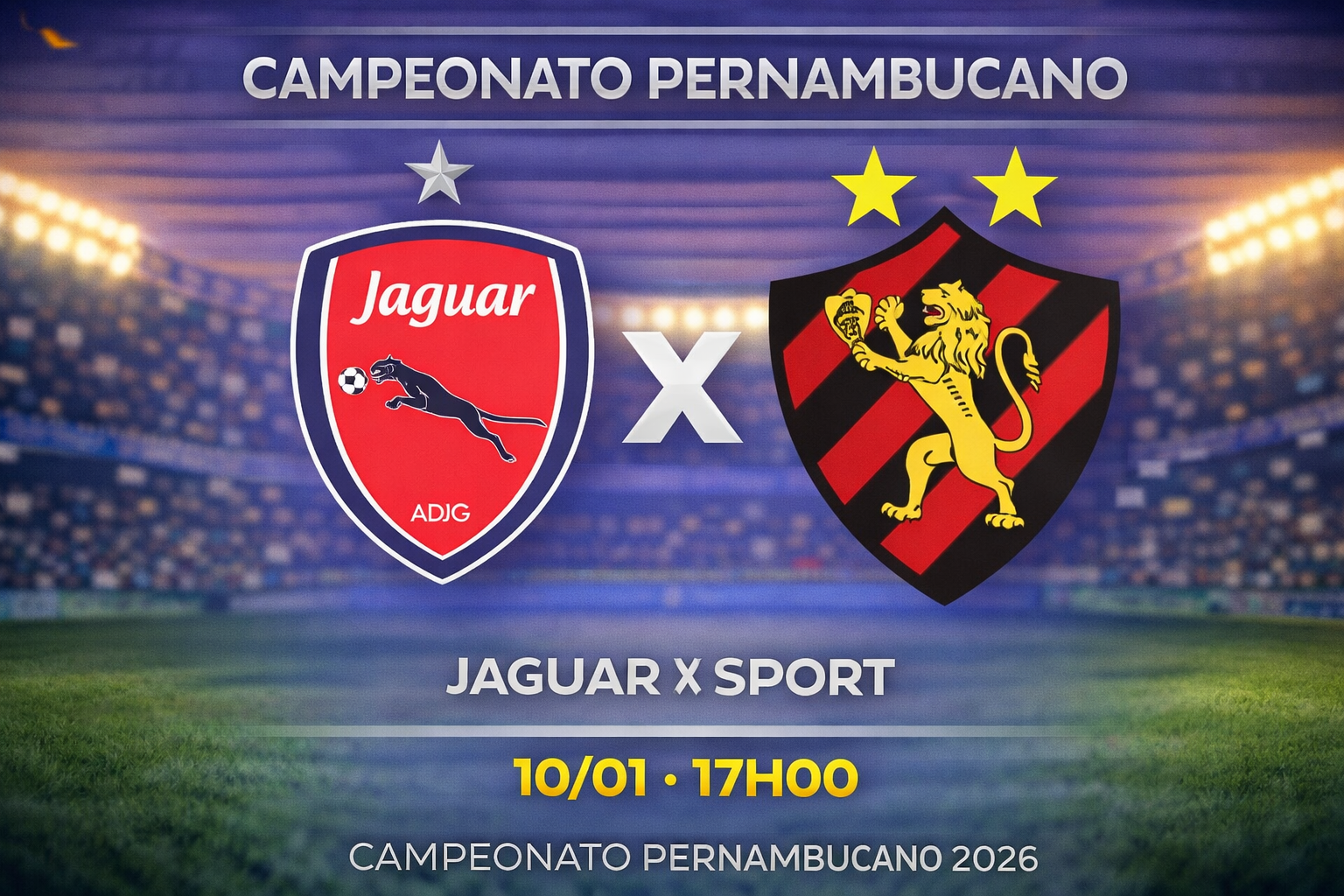 Palpite: Jaguar x Sport - Campeonato Pernambucano (10/01/2026)