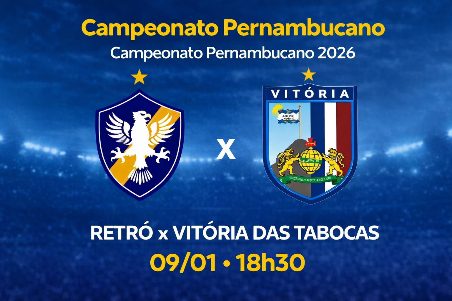 Palpite: Retrô x Vitória das Tabocas - Campeonato Pernambucano 09/01/2026
