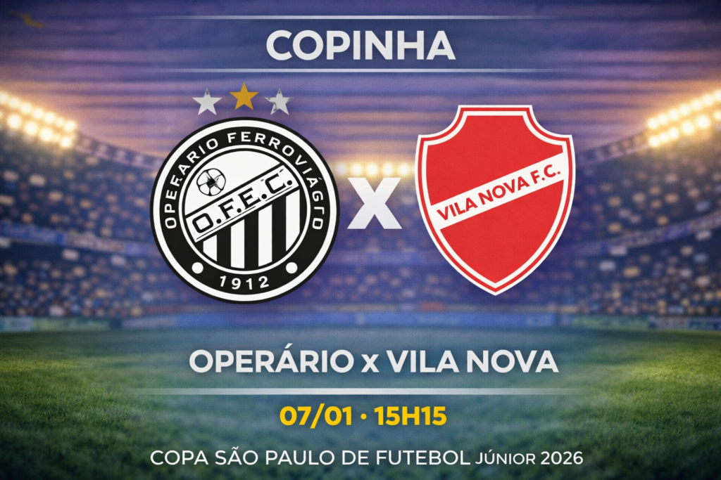 Palpite: Operário x Vila Nova - Copinha 07/01/2026