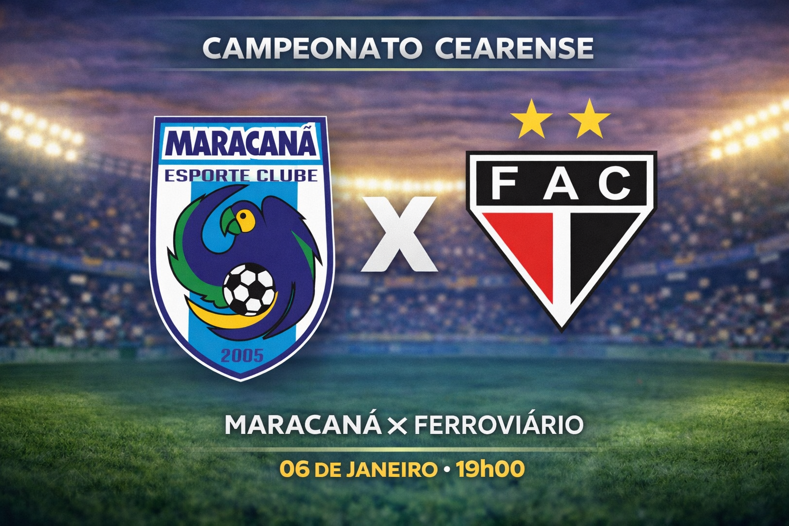 Palpite: Maracanã x Ferroviário - Campeonato Cearense (06/01)
