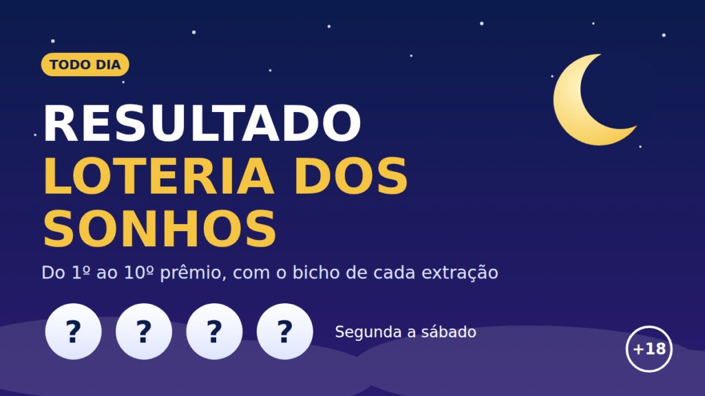 Resultado da Loteria dos Sonhos hoje (